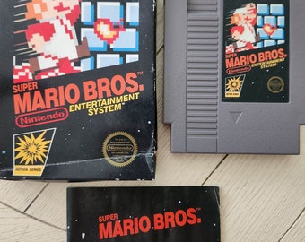 Super Mario Brother Nintendo NES 1985 Game Book Original Package