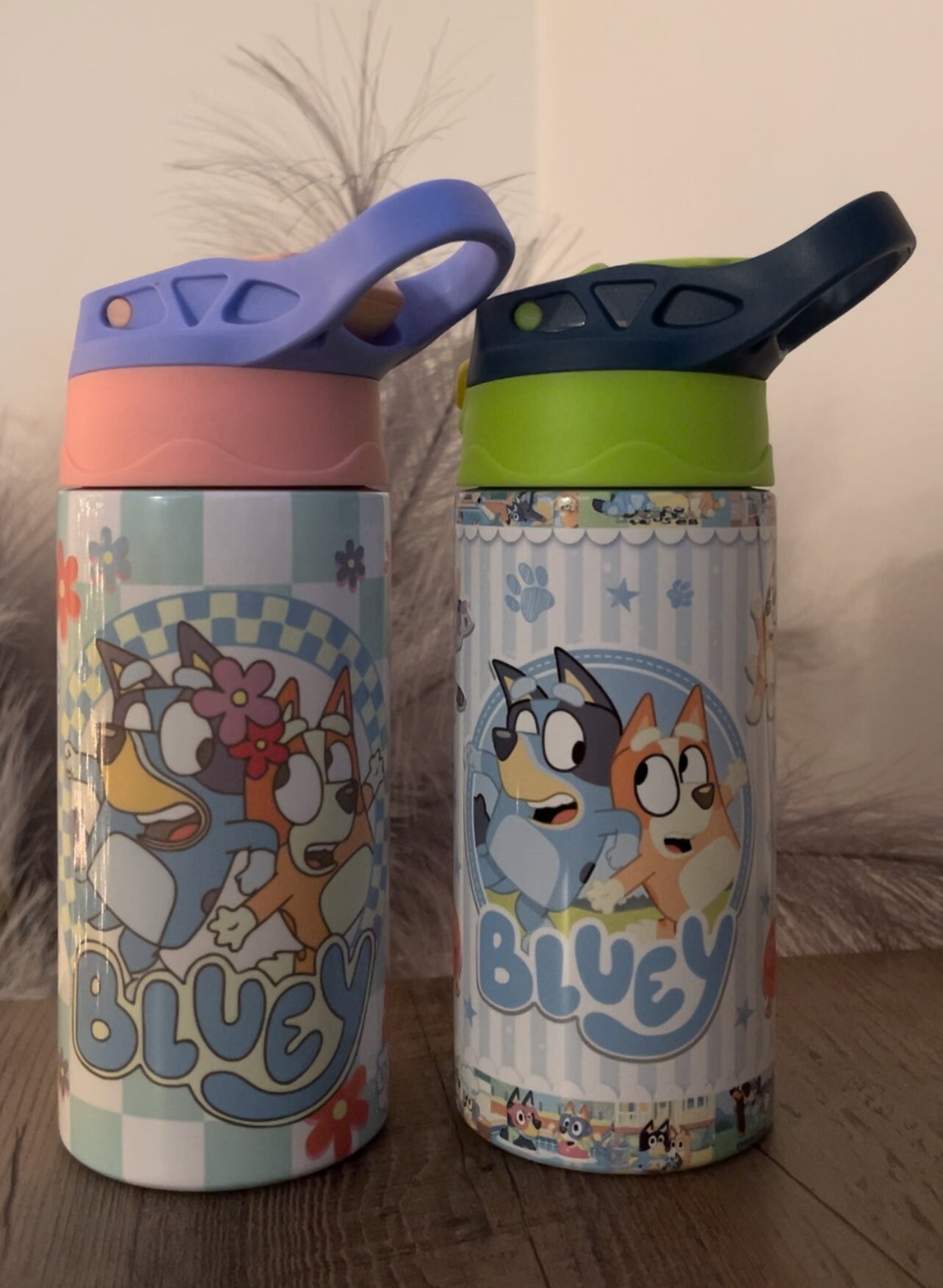 Bluey girl 12 oz sippy cup/kids cup – Simplyfoxdesigns