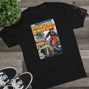 El Aguila - She Hulk - Power Man & Iron Fist - Tshirt - Comic Cover - Unisex Tri-Blend Crew Tee