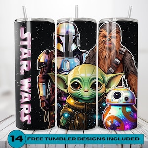 Movie Characters Baby Alien, 20 oz Skinny Tumbler Sublimation, Tumbler Wrap Straight and Tapered, Sip in Style! Instant PNG Digital Download