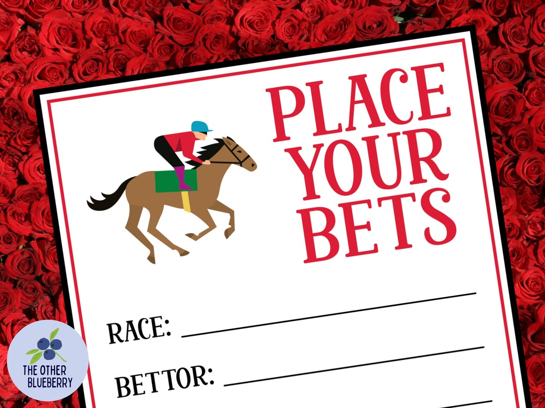 Kentucky Derby Betting Cards WITH SIGN | Printable Kentucky Derby Party ...