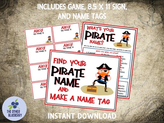 Pacchetto per feste di compleanno a tema pirata, giochi stampabili, attività e decorazioni (download immediato) - Italia