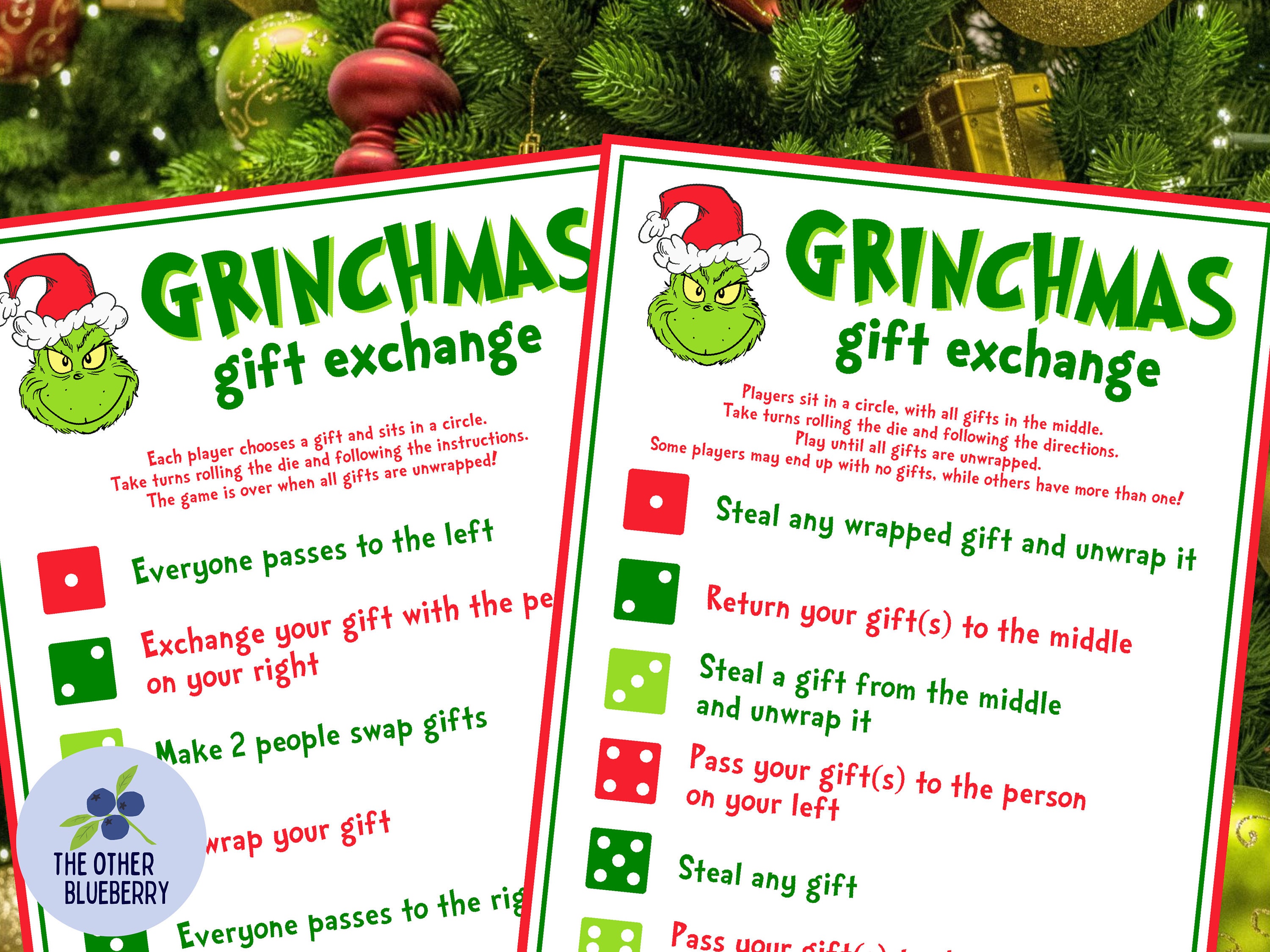 Grinch Gift Exchange Game – Sunshine And Rainy Days