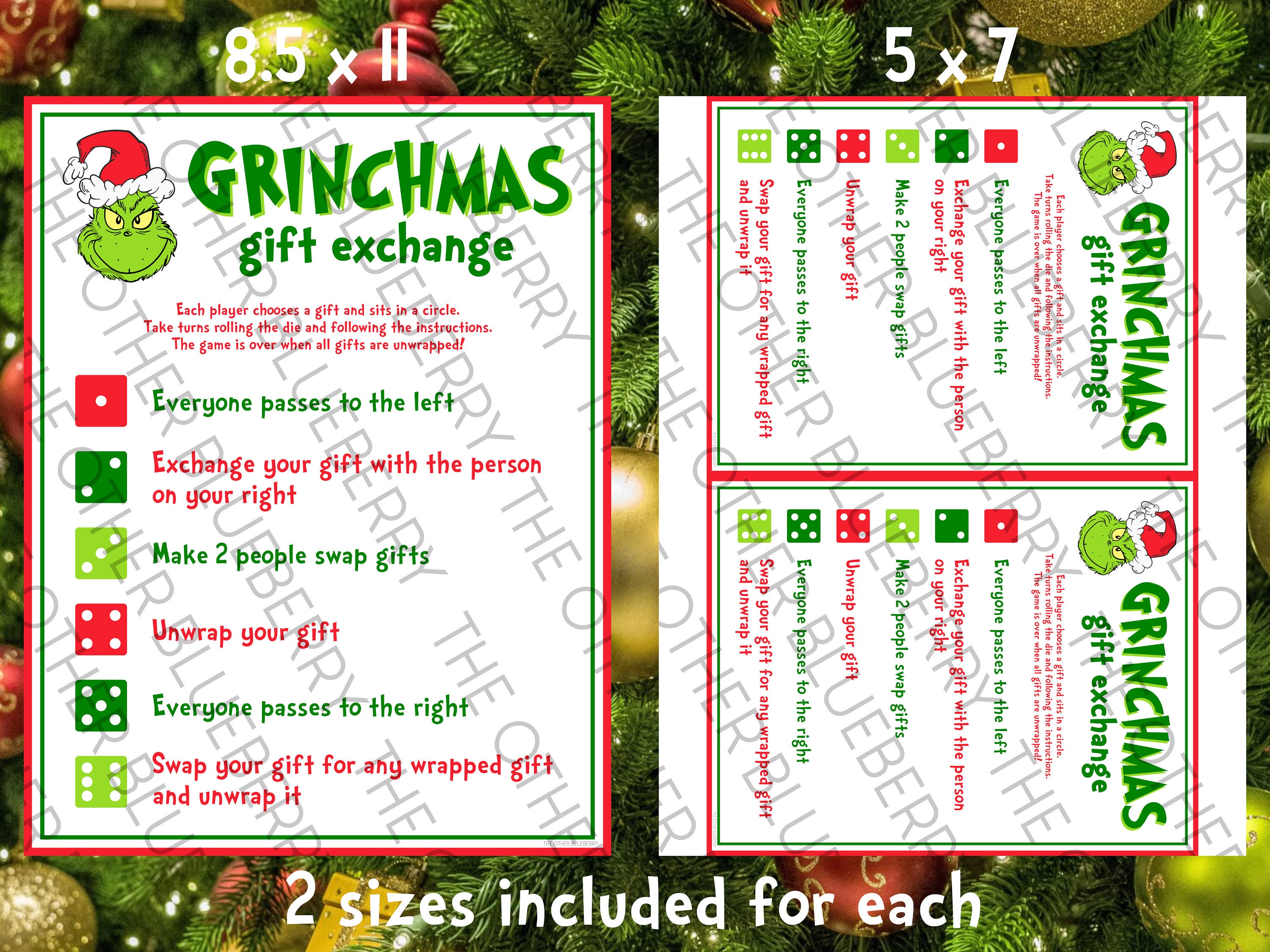 Grinch Gift Exchange Game – Sunshine And Rainy Days