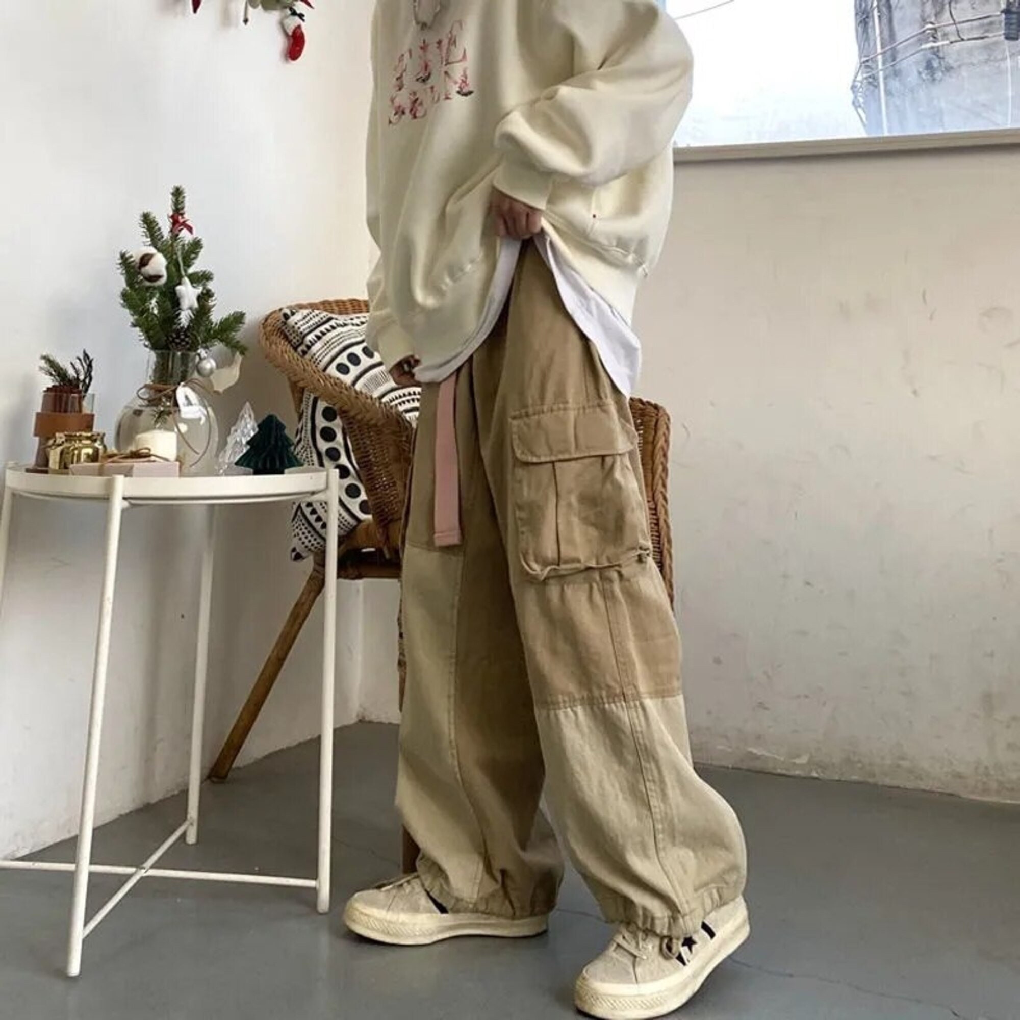 Baggy Beige Cargo - Etsy