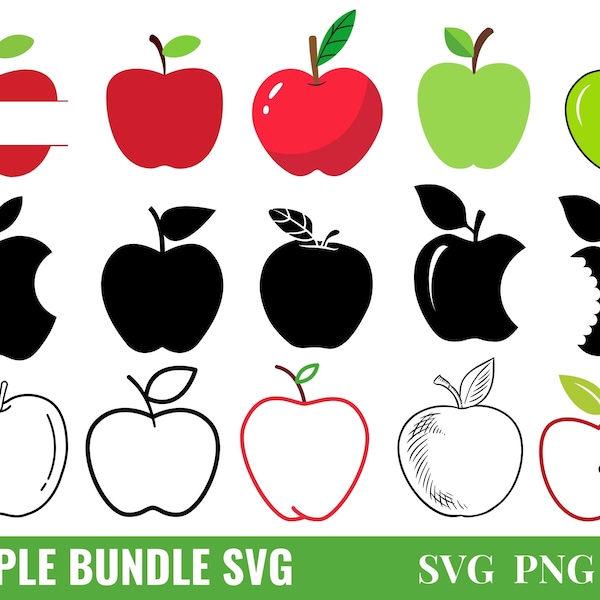 Apple Svg, Apple Monogram Svg, Split Monogram Svg, Teacher Monogram Svg, Teacher Svg, School Svg, Back To School Svg, Cut File For Cricut