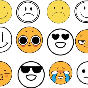 Linda cara de emoji, cara sonriente svg, cara triste svg, cara enojada svg, moda, lindo emoji svg, cara feliz svg, emoji svg, archivo de corte png de moda svg