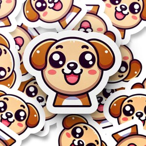 Cute Dog Digital Sticker Pack, Puppy Clipart SVG, Cartoon Animal Sticker, Digital Download, Dog Lover Gift, Cute Pet Clip Art