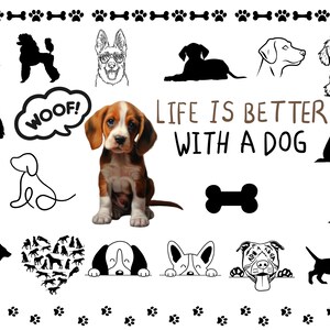 PEEKING DOG SVG, Peeking Dog Clipart, Peeking Dog Svg Files For Cricut, Peeking Dog Silhouette Svg