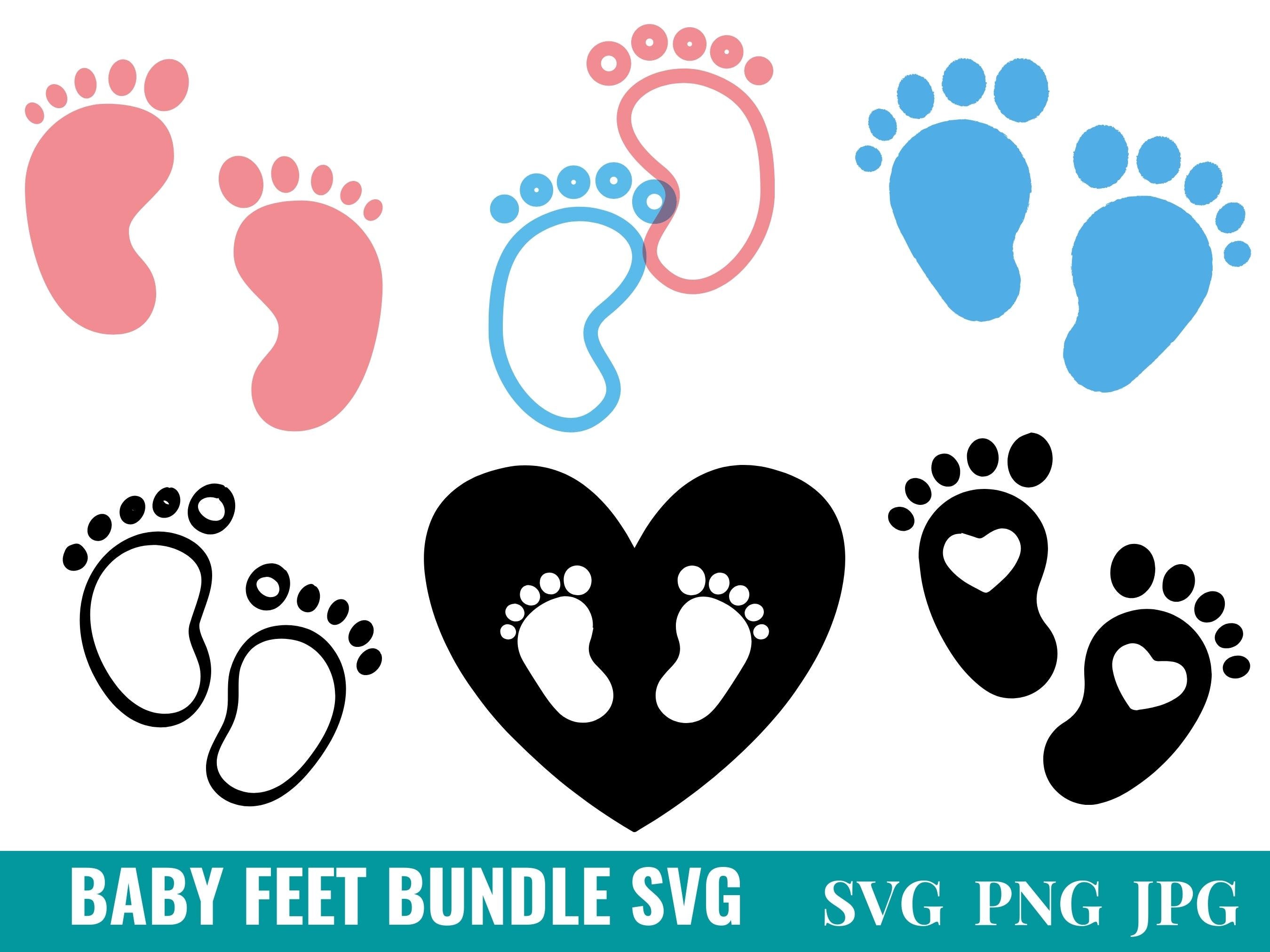 Baby Füße svg, Baby Füße svg, Baby svg, Baby Füße Clipart, Neugeborenen