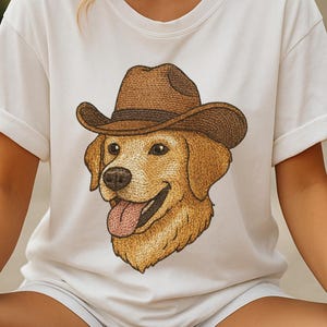 Cowboy Dog Embroidery Clipart Digital, Dog Lover SVG, Funny Pet Art, Cowboy Hat Dog png, Western Dog Design, Etsy Craft File