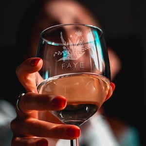 Wine Glass Engraved, Personalised Glass