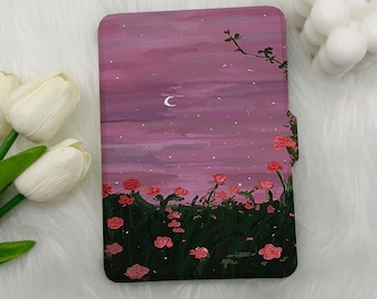 KPW11th case-All new kindle case-pink Kindle Paperwhite 11th case-kindle 11th generation-kindle 10th case-kindle case2022, Night moon