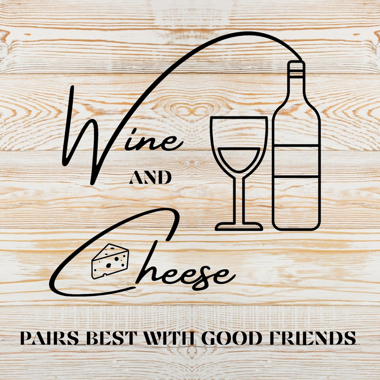 Wine and Cheese SVG, Cheese SVG, Wines SVG, Cut Files, Instant Download