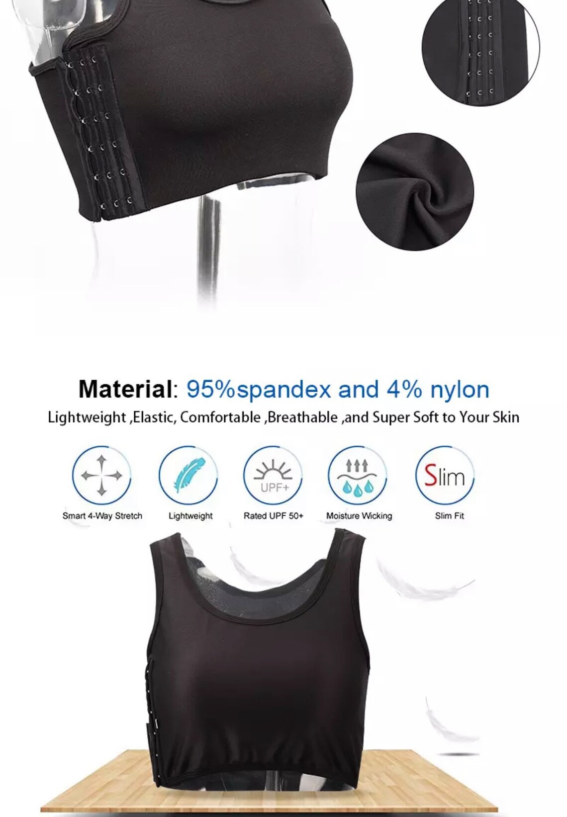 Mesh Power Binder Transgenre Tomboy Binder Compression Top Etsy France