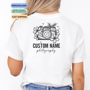 Custom Photographer T-shirt, Photography Shirt, Unisex Photographer tshirt, Photographer Gifts, Wedding Photographer Tee, Camera Lover Gifts