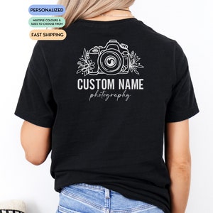 Custom Photographer T-shirt, Photography Shirt, Unisex Photographer tshirt, Photographer Gifts, Wedding Photographer Tee, Camera Lover Gifts