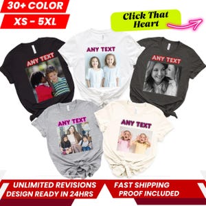 Personalized Photo T-Shirt, Add Your Own Image, Text or Logo, Custom Gift Tee Top for Birthday, Hen Party, Holidays, Events, Rude, Offensive