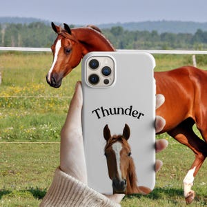 Custom Pet Phone Case with Photo & Name, Personalized Dog Cat Portrait, iPhone Samsung, Pet Loss Sympathy Gift, Unique Pet Illustration