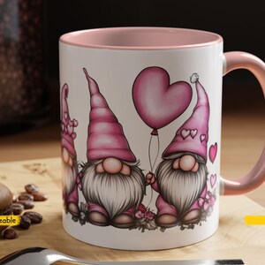 Personalised Gonk Mug For Friend, Wife Birthday Gift, Custom Gnome Cup, Valentines Day Gonk Gift, Gonk Lover Gifts, Gnome Gift For Her. C1