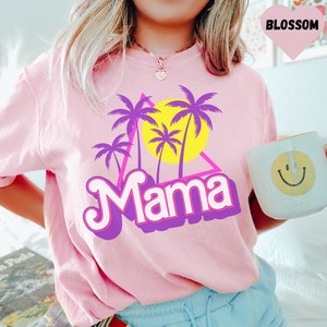 Mama Shirt, Retro Mama Shirt, Comfort Colors Mama Tshirt for Summer, Gift For Mom, Cute Mom Shirt for Women, Matching Mommy Daughter Shirt