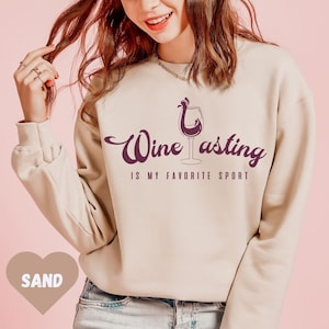 Felpa con stampa di vino, felpa per amanti del vino da donna, regalo per lei, felpa con stampa di vino da donna, regalo per amanti del vino, felpa divertente con stampa di vino