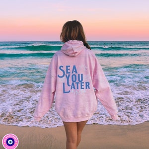 Beach Hoodie Aesthetic Hoodie Aesthetic Sweatshirt for Women Hoodie Words On Back Trendy Sweatshirt Gift For Her Cute Sweatshirt