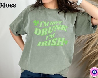 Camiseta "No estoy borracho, soy irlandés", divertida para beber, unisex, para el Día de San Patricio ...