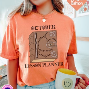 Teacher Halloween Shirt, Halloween Shirt for Teacher, October Teacher Shirt, Funny Teacher Shirt, Teacher Tshirt, Teacher Teams Shirt
