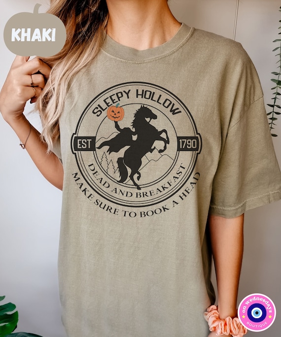 Funny Halloween Tee, Sleepy Hallow Shirt for Halloween, Headless Horsemen Shirt, Halloween Graphic Tee for Women, Halloween Gift