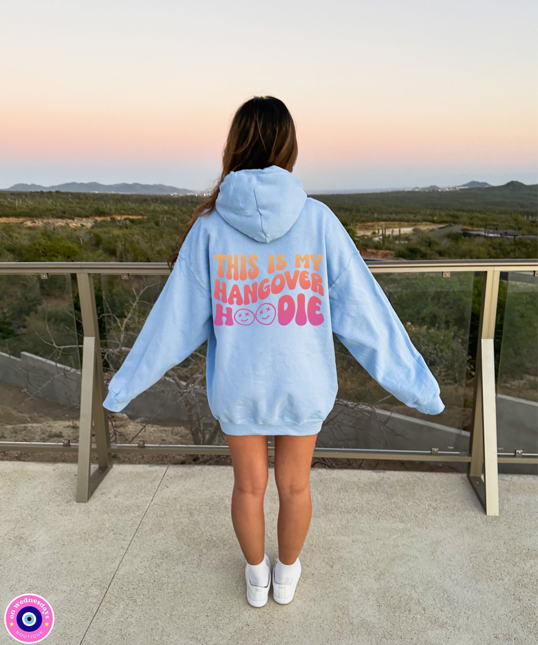 Hangover Hoodie, Words on Back Hoodie, Hangover Sweatshirt, Funny