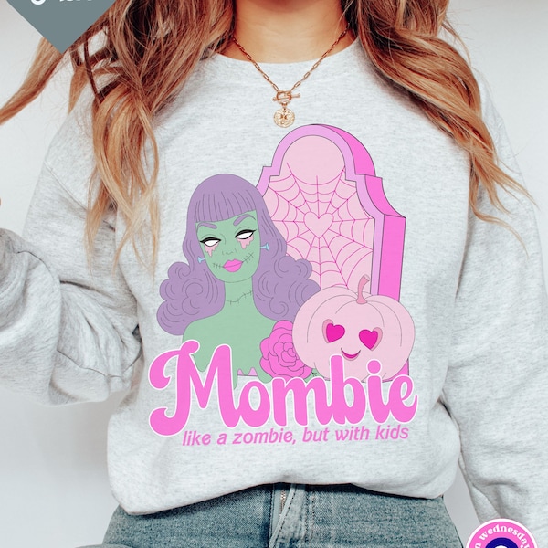 Mom Sweatshirt for Fall, Halloween Sweatshirt for Mom, Halloween Crewneck, Mombie Shirt, Funny Halloween Sweatshirt, Zombie Shirt for Mom