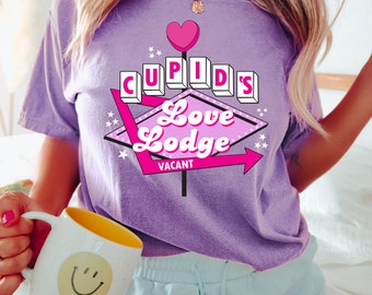 Cute Valentines Day Shirt for Women, Cupid Shirt, Retro Valentines Day Shirt, Funny Valentines Day Shirt, Gift For Her, Comfort Colors Tee