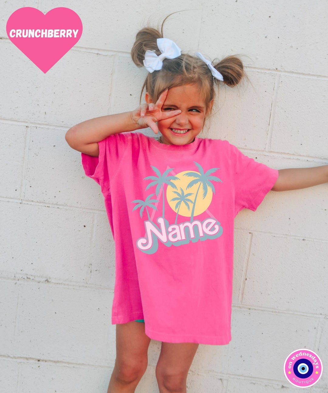 Custom Name Shirt for Girl, Cute Girls Shirt, Custom Text Shirt
