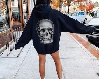 スケルトンパーカー、骨付きハロウィンパーカー、ドクロ付きゴス 