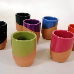 Mini Ceramic Tumbler,Espresso Cup,Organic Handmade Mug,Wine Glass,Kitchen&Bar Ware,Terracotta Tumblers,Handleless Tumblers Mugs,Pottery wine