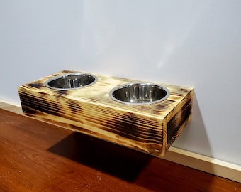 Soporte flotante para cuenco para perros (plano)