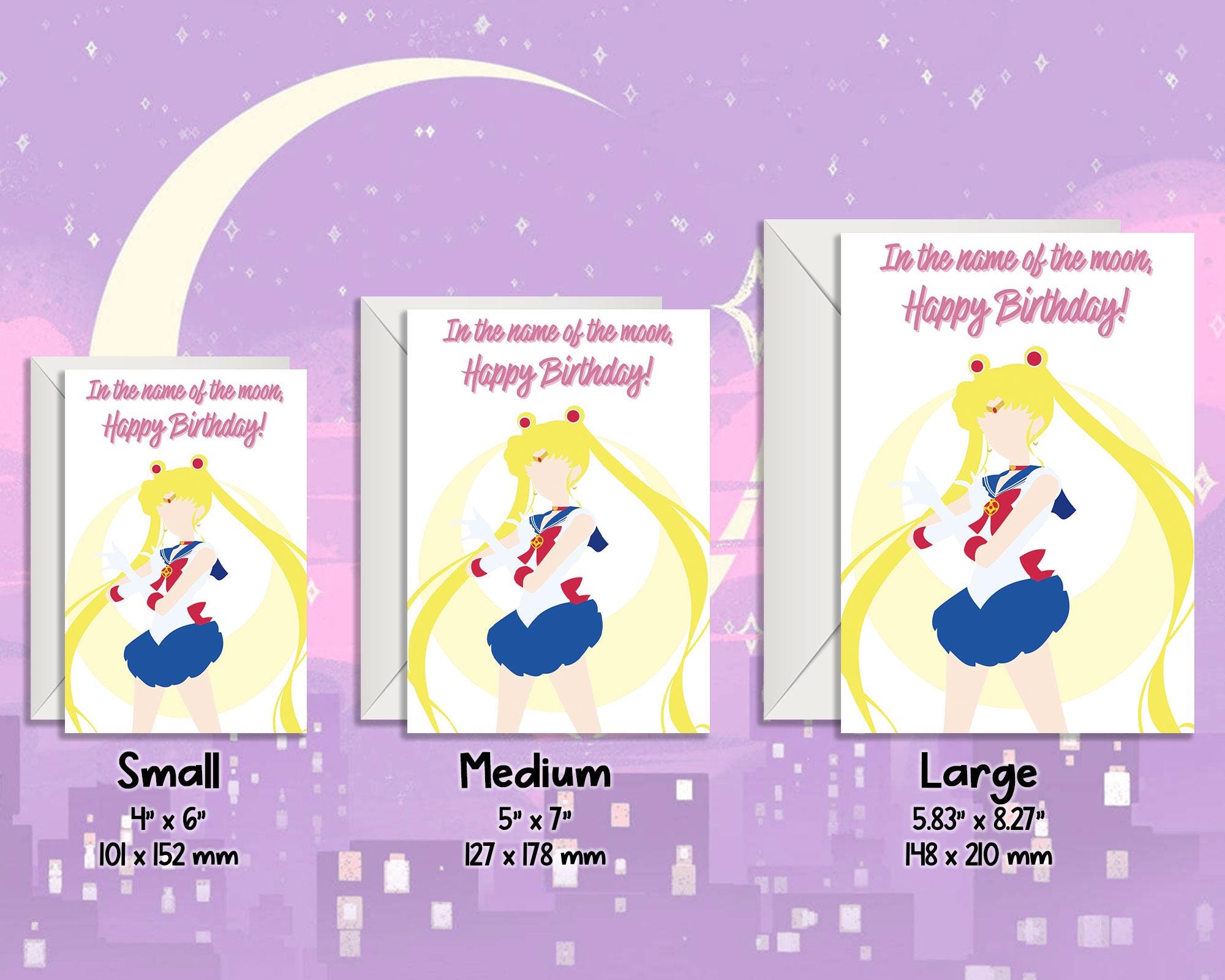 Cartes De Vœux / Anniversaire Sailor Moon - Set De 4 - Premium Bandai - Rare - Japon