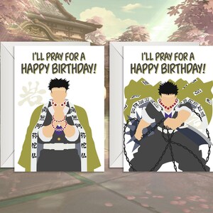 Elite Swordsman Minimalistic Birthday Card | Elite Swordsman Minimalistic Christmas Card | Anime Greeting Card by Cucco Cards