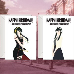 Undercover Mission Minimalistische Verjaardagskaart | Undercover Mission Minimalistische Kerstkaart | Anime Wenskaart by Cucco Cards