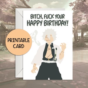 Elite Swordsman Minimalistic Birthday Card | Elite Swordsman Greeting Card | Instant Download | Printable Birthday Card by Cucco Cards