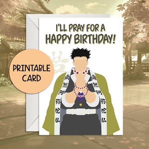 Elite Swordsman Minimalistic Birthday Card | Elite Swordsman Greeting Card | Instant Download | Printable Birthday Card by Cucco Cards