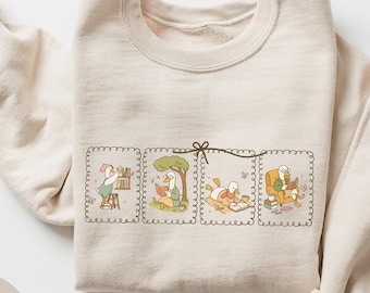 Reading Sweatshirt, Silly Goose Teacher Shirt, Bookish Silly Goose Shirt, Stamp Shirts, Book Lover Sweatshirt, Book Club Shirt, Teacher Gift