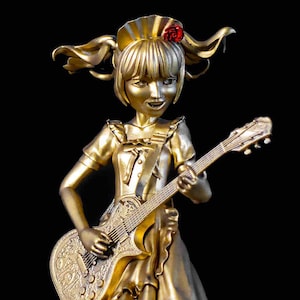 Figurine of Miku Kobato from Band-Maid, the rock-star guitarist and singer