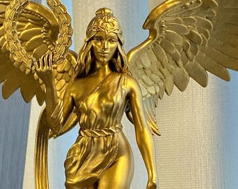 Nike Greek Goddess Statue, Victory, Strength and Speed Goddess (UV-resin 3D print)