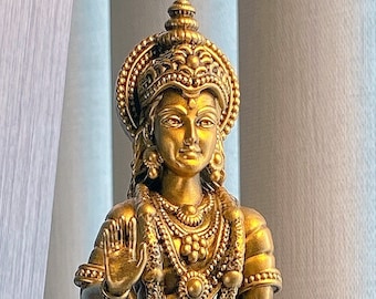 Shri Sita Statue, Lord Ram's Wife in Ramayana Epic. Goddess Lakshmi Avatar. (UV-resin 3D-print)