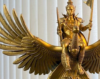 Lord Kartikeya Statue (Big 11"). Skanda, Murugan, Kumara, Lord Shiva's Son. (UV-resin 3D-print)