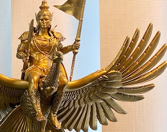 Lord Kartikeya Statue (Small 7.25"). Skanda, Murugan, Kumara, Lord Shiva's Son. (UV-resin 3D-print)