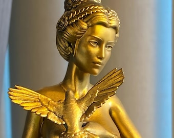 Aphrodite (Venus) Statue, Goddess of Love, Sex, Procreation, Pleasure, Beauty and Joy, (UV-resin 3D-print)
