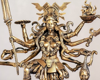 Statue of Kali -  goddess of time and death and symbol of Mother Nature